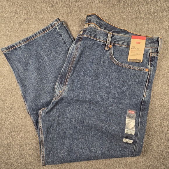 Levi's Other - Levi’s 505 Jeans Mens 48x28 Big And Tall Blue Denim Straight Leg Medium Wash NWT